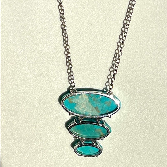 native american Turquoise sterling Silver Pendant Necklace - Picture 8 of 11